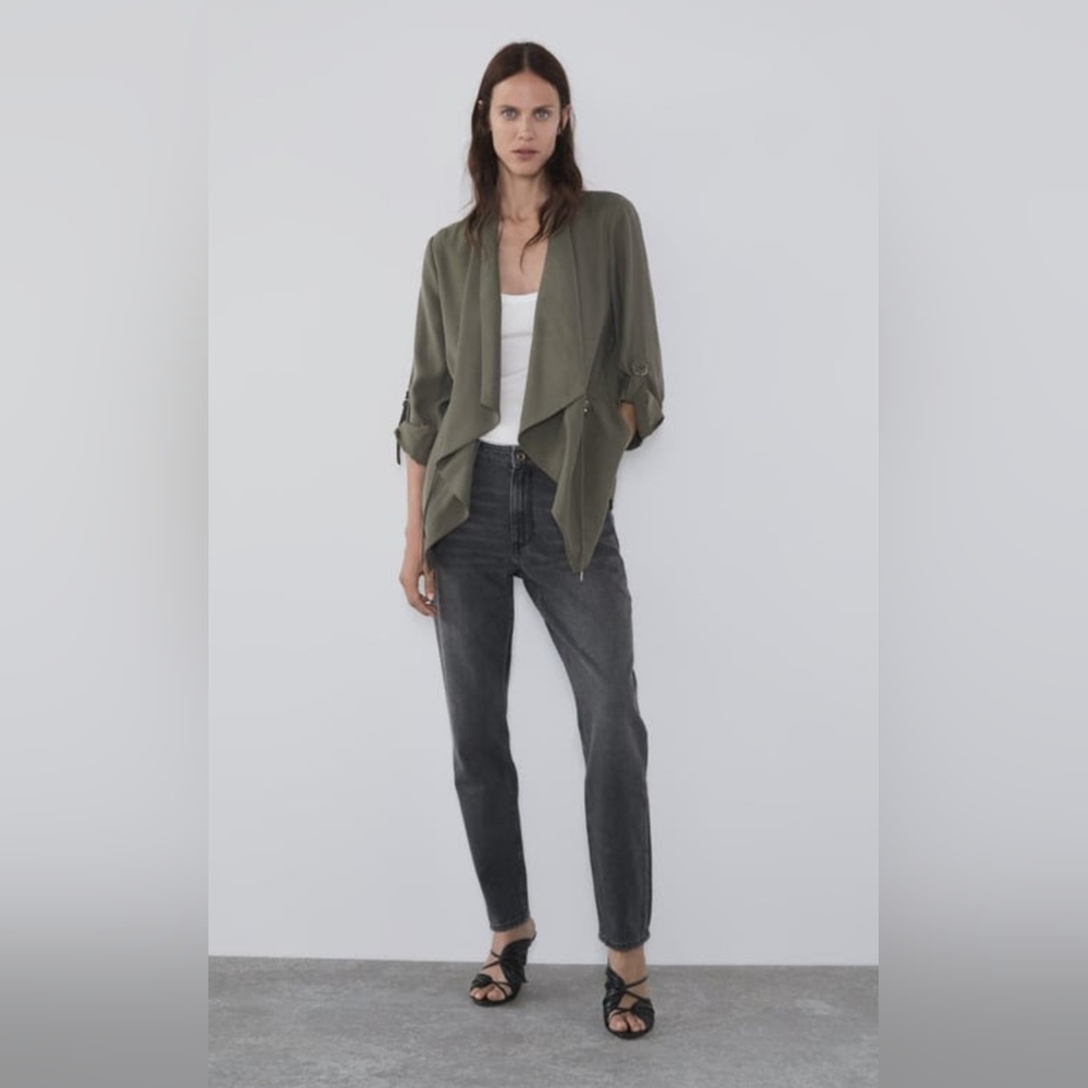 Zara Flowy Drawstring jacket - Picture 3 of 11